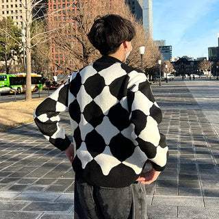 Circle Argyle Knit