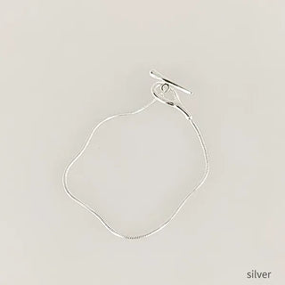 Silver ring bracelet
