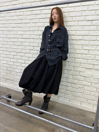 [NeverSeez] Strappy Spliced Midi Dress