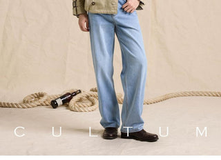 [CULTUM] Striped Pocket Work Shirt