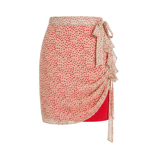 [NECY] Orange Soda Pop Shirring Midi Skirt