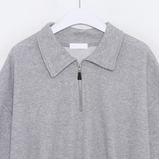 wood half zip-up sweatshirts