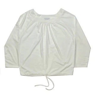 (2 colors) Shirred T-shirt