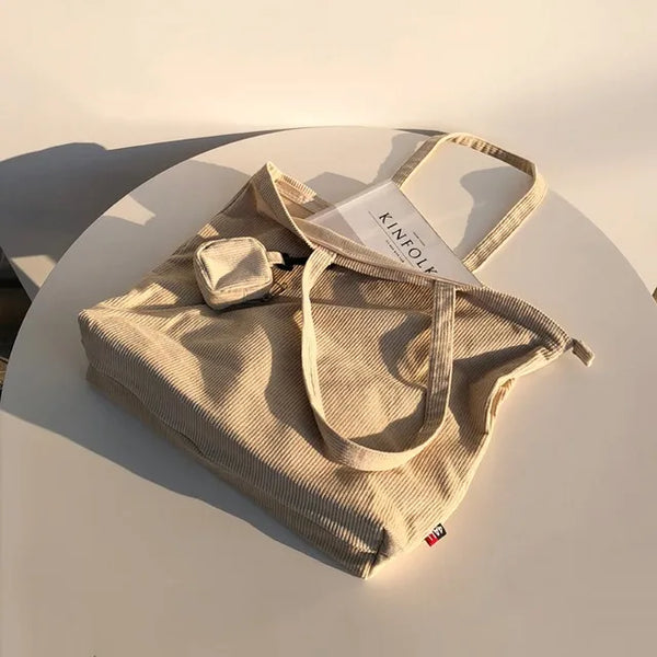 Corduroy eco bag