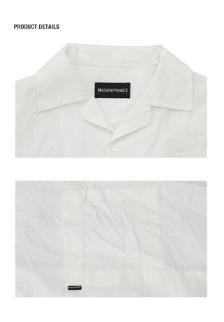 [MASONPRINCE] Relaxed Crinkle Resort Shirt