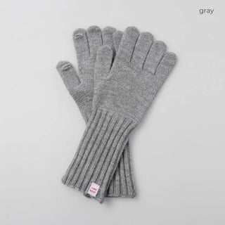 Finger-slit knit gloves