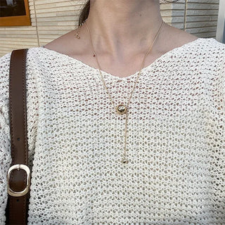 Double Ball Long Necklace