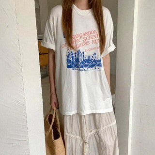 Printed oversized T-shirt