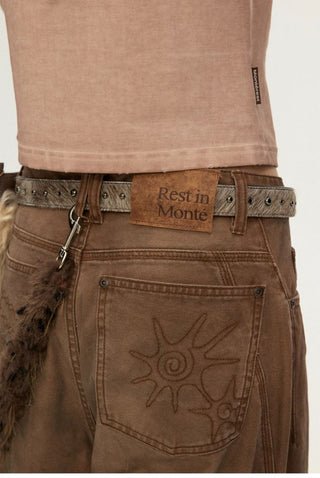 [Monterest] Horsehair Cowhide Saddle Buckle Belt