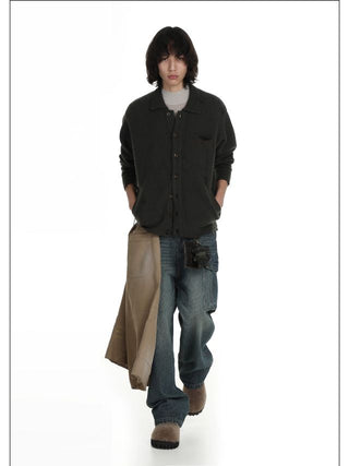 MASONPRINCE Collar Button Cardigan
