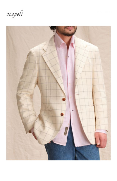 [CULTUM] Plaid Sport Jacket