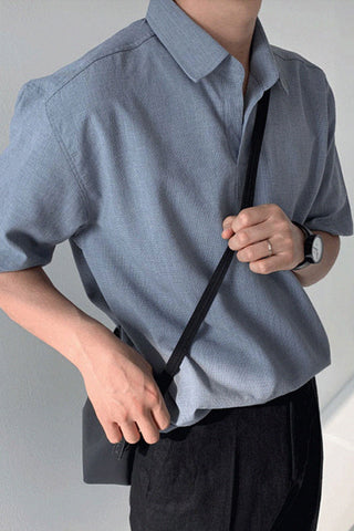 casual loose lapel short sleeve t-shirt