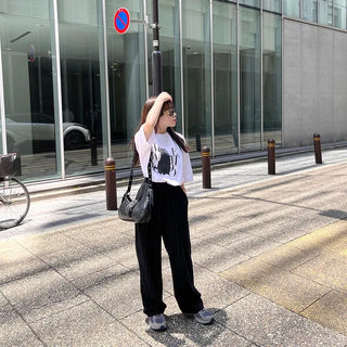 Striped Banding Pants