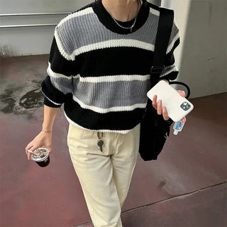 Asymmetrical Border Knit