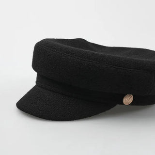 Gold button beret