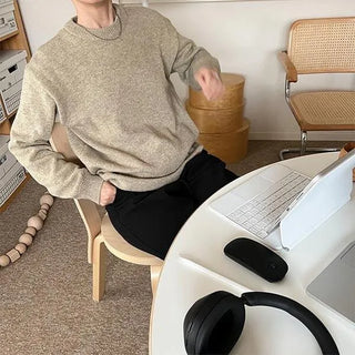 Cashmere wool round knit