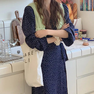 Polka Dot Wrap Dress