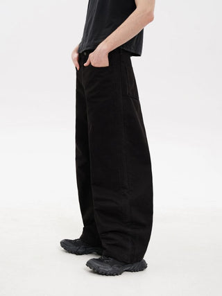 [MASONPRINCE] 3D Cut Curved Casual Pants