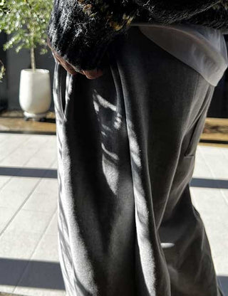 Side-pleated fleece-lined jogger pants (3 colors)