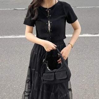 Cross String T-Shirt