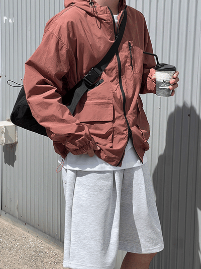 Every Pocket Hooded Windbreaker Jumper