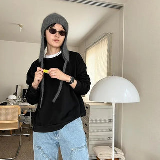 Basic Simple Lightweight Sweatshirt