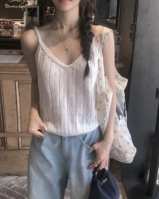 Real wide-leg denim pants