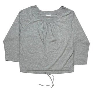 (2 colors) Shirred T-shirt