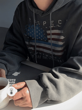 Respect Pigdying American Flag Hoodie