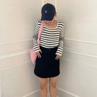 meg stripe ribbed knit