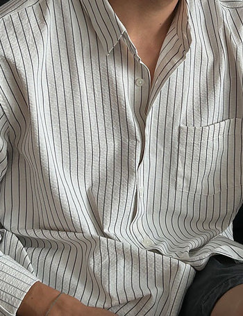 Rain seersucker shirt (cool fabric)