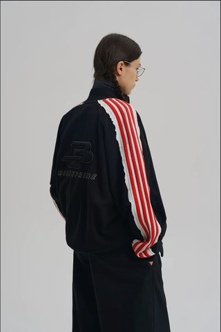 [MASONPRINCE] Raw Edge Stripe Track Set