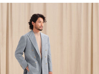 [CULTUM] Wool Blend Peak Lapel Suit Set