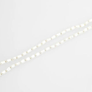 Pearl ribbon necklace