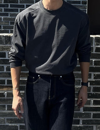 High-density pigment cut-out long sleeves (8 colors)