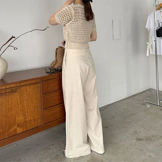 Perforated Cropped Knit