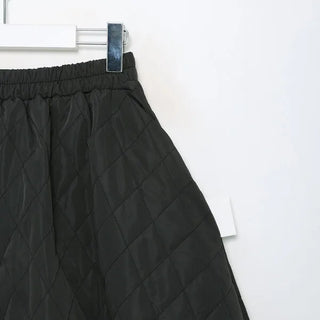 Quilted long skirt