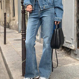 Signature Slim Bootcut Vintage Denim Pants