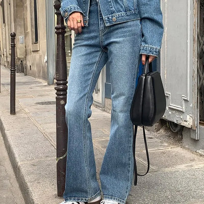 Signature Slim Bootcut Vintage Denim Pants