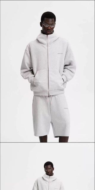 [MASONPRINCE] Unisex Air Layer Sweat Set