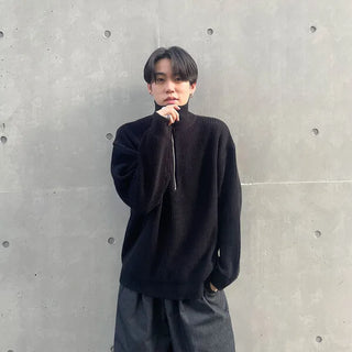 Half-zip knit