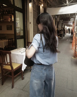 Daily Cover One-Pleat Denim Pants
