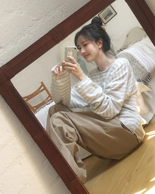 Slim striped knit