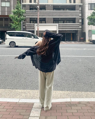 Loose-fit summer check shirt