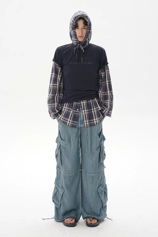 [MASONPRINCE] Lightweight Cotton Plaid Shirt