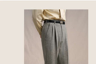 [CULTUM] Heavyweight Wool Double Pleat Trousers