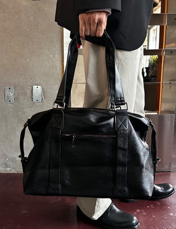 Boston Leather Duffle Bag