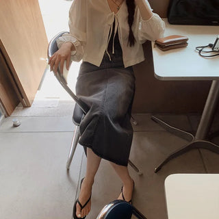 Denim long skirt - 4 sizes