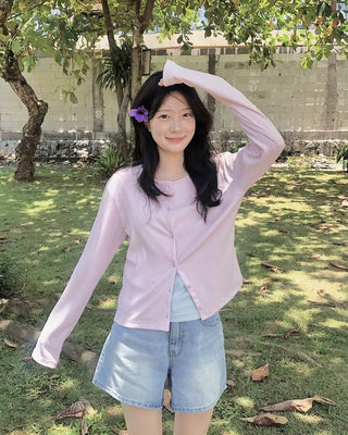 Daily Rib T-Shirt Cardigan