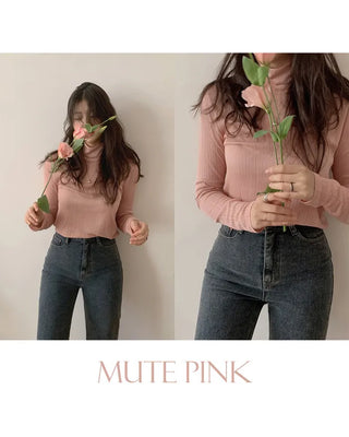 Slim High-Neck T-Shirt (5 colors)